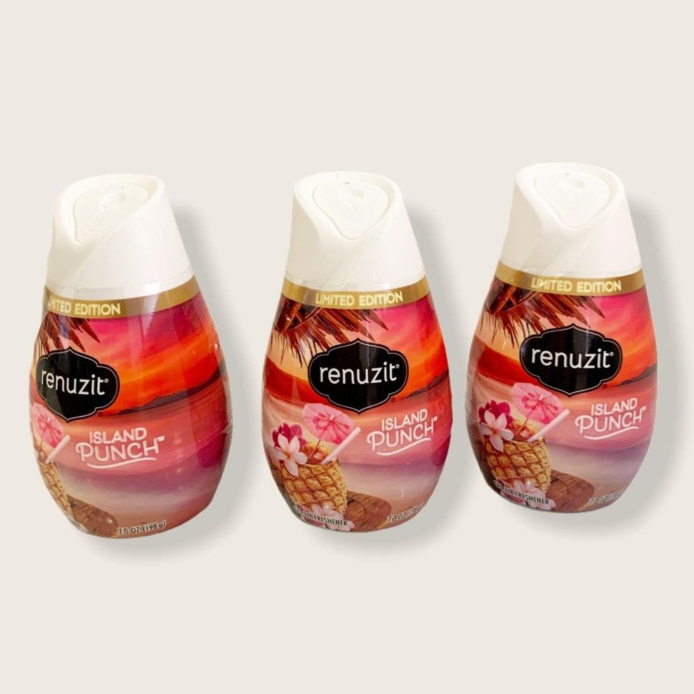 NEW 3X Renuzit island Punch Coconut Pineapple Gel
